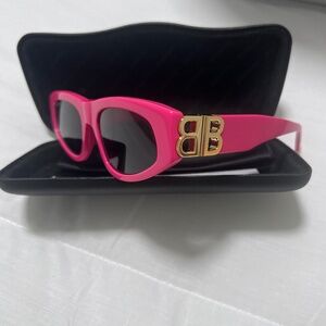 Balenciaga pink sunglasses